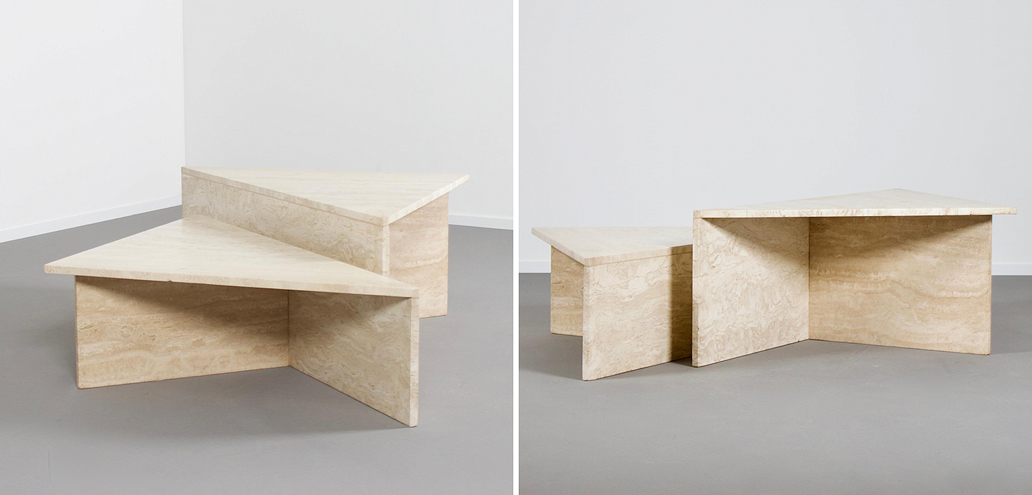 Журнальный стол из мрамора Large Travertine Coffee Table by UpUp Журнальный стол из мрамора Large Travertine Coffee Table by UpUp - Loft-Concept в Самаре