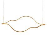 Подвесной светильник волнообразный изогнутый на двух тросах 103 см Spiral Lighting варинант исполнения - 1 | Loft Concept в Самаре