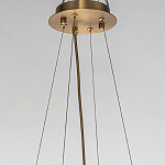 Люстра подвесная круглая с овальными подвесками из стекла дымчатого цвета Harlow Crystal Round варинант исполнения - 5 | Loft Concept в Самаре