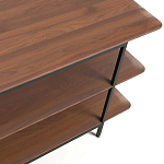 ТВ-тумба с полками из массива ореха Derick Wooden TV Stand варинант исполнения - 3 | Loft Concept в Самаре