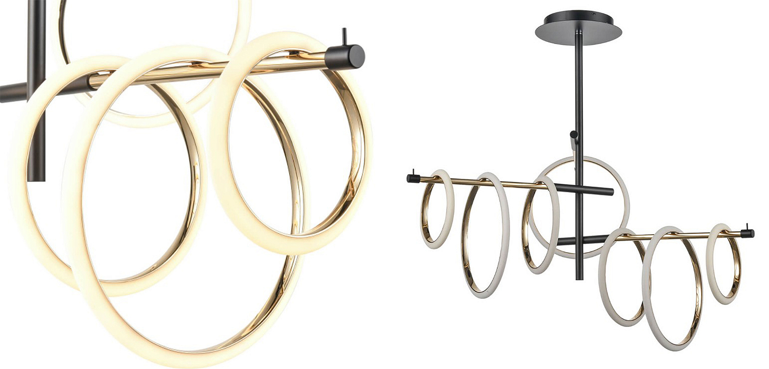 Люстра Jessenia Rings Chandelier 7 Люстра Jessenia Rings Chandelier 7 - Loft-Concept в Самаре