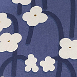 Подушка декоративная синяя с цветочным принтом Blossom Essence Emily варинант исполнения - 3 | Loft Concept в Самаре