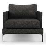 Мебельная ткань Шенилл темно-серый цвет 138 см T4-40 варинант исполнения - 6 | Loft Concept в Самаре