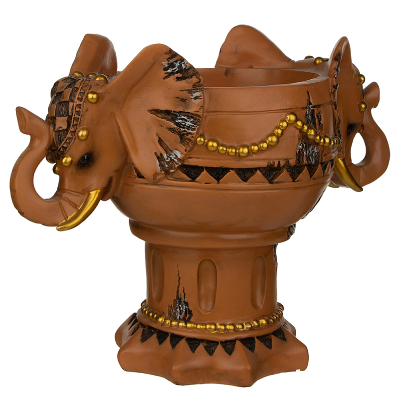 Кашпо Elephant Symbol Коричневый в Самаре | Loft Concept 