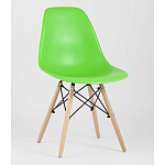 Пластиковый стул на ножках из массива бука Eames Light Green варинант исполнения - 1 | Loft Concept в Самаре
