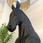 Horse Statue Floor Lamp Большой светильник Черная Лошадь варинант исполнения - 4 | Loft Concept в Самаре