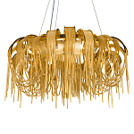 Люстра круглая подвесная с металлическими дугами и длинными цепочками 80 см Atlantis Chain варинант исполнения - 15 | Loft Concept в Самаре