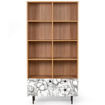 Широкий стеллаж с принтом Elise Rack варинант исполнения - 19 | Loft Concept в Самаре