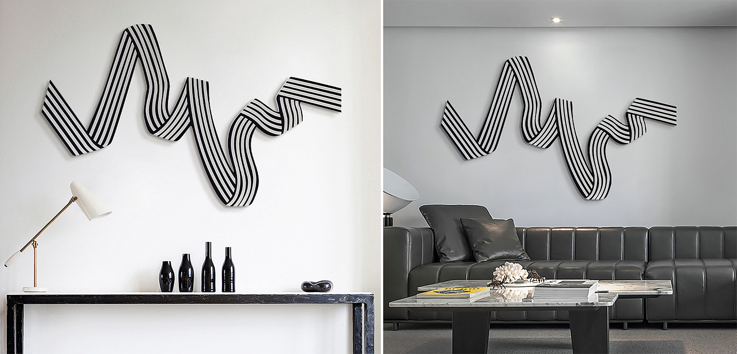 Аксессуар на стену Лента черно-белая - Loft-Concept в Самаре