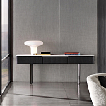 Консоль чёрная с 3-мя выдвижными ящиками Lou варинант исполнения - 3 | Loft Concept в Самаре