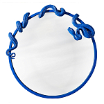 Зеркало круглое в синей раме в виде змеи Temptation варинант исполнения - 1 | Loft Concept в Самаре