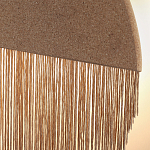 Бра круглое натуральная пробка с бахромой Natural Cork варинант исполнения - 2 | Loft Concept в Самаре