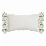 Чехол на подушку мятного цвета с бахромой и объемным узором Ethnic mix варинант исполнения - 4 | Loft Concept в Самаре