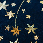 Обои с вышивкой ручной работы Cosmos Original colourway on velvet варинант исполнения - 2 | Loft Concept в Самаре