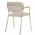 Стул Singer Chair с подлокотниками серый на золотистых ножках варинант исполнения - 3 | Loft Concept в Самаре