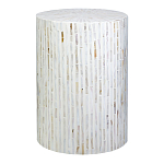 Столик с инкрустацией с перламутровым узором Dominic White варинант исполнения - 1 | Loft Concept в Самаре