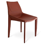 Стул коричневый из искуственной кожи на 4-х ножках Enigma Brown варинант исполнения - 1 | Loft Concept в Самаре