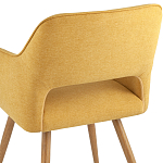 Стул в рогожке желтого цвета NEASAN STOOL варинант исполнения - 6 | Loft Concept в Самаре