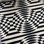 Мебельная ткань Жаккард черно-белый принт 145 см T3-78 варинант исполнения - 1 | Loft Concept в Самаре