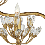 Торшер золотой в виде растения Golden Flower Glade варинант исполнения - 1 | Loft Concept в Самаре