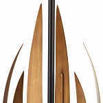 Торшер с основанием в виде стебля с листьями и тканевым абажуром Flowing Leaves варинант исполнения - 2 | Loft Concept в Самаре