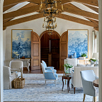 Обои ручная роспись Le Brésil Mer Bleue варинант исполнения - 4 | Loft Concept в Самаре