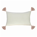 Чехол на подушку с кисточками и вышивкой птиц Ethnic mix Birds Rect варинант исполнения - 4 | Loft Concept в Самаре