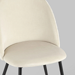 Мягкий стул в бежевом велюре Miruna Chair варинант исполнения - 7 | Loft Concept в Самаре