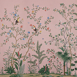 Обои ручная роспись Amazonia Florence Pink dyed silk варинант исполнения - 2 | Loft Concept в Самаре