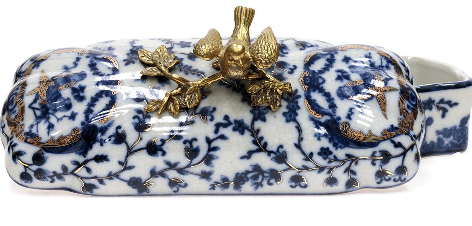 Шкатулка Pattern & Bronze Birds Long Шкатулка Pattern & Bronze Birds Long - Loft-Concept в Самаре