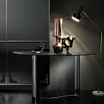 Консоль дымчатого цвета с изогнутым основанием Arabesque варинант исполнения - 4 | Loft Concept в Самаре