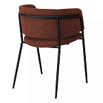 Стул полукруглый мягкий с буклированной обивкой Chair with Boucle Upholstery варинант исполнения - 7 | Loft Concept в Самаре