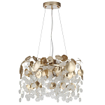 Люстра с декоративными подвесками из прозрачного стекла в форме монеток FAIRYTREE Light варинант исполнения - 2 | Loft Concept в Самаре