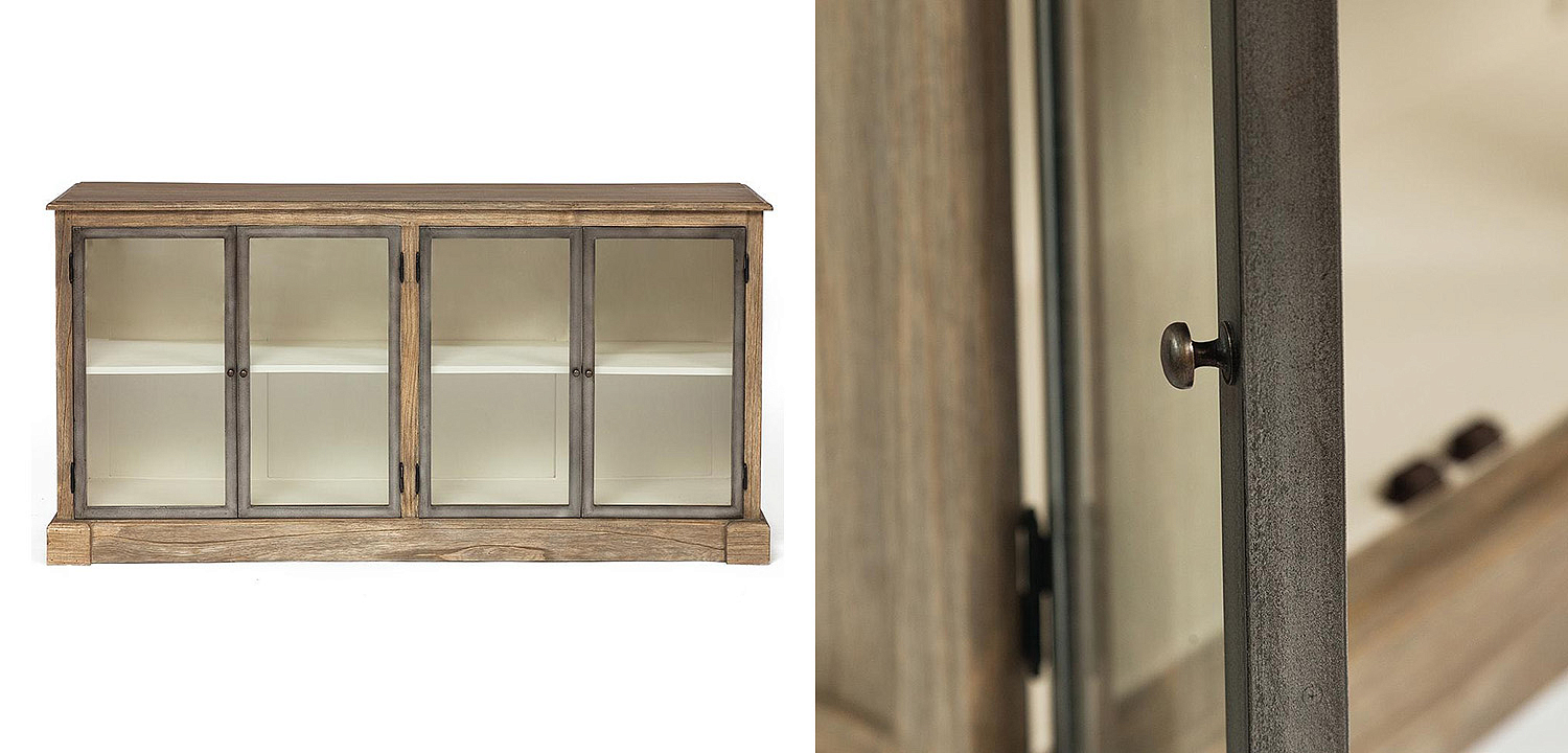 Комод Provence Jacob Chest of Drawers glass doors Комод Provence Jacob Chest of Drawers glass doors - Loft-Concept в Самаре