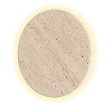 Бра с круглым плафоном из травертина Shaw Marble Lighting варинант исполнения - 3 | Loft Concept в Самаре