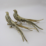 Статуэтка бронзовая пара Фазаны золотые Bronze Birds варинант исполнения - 2 | Loft Concept в Самаре