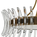 Люстра круглая с прозрачными элементами в форме полумесяца Crescent варинант исполнения - 1 | Loft Concept в Самаре