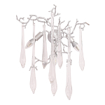 Бра с декором в виде ветвей и стеклянных подвесок в форме капель Droplet Chandelier варинант исполнения - 3 | Loft Concept в Самаре