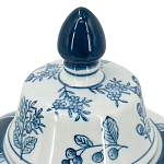 Ваза с крышкой и голубым цветочным рисунком 37 см Blue & White Ornament варинант исполнения - 3 | Loft Concept в Самаре