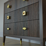 Бельевой Комод с 4 ящиками Elsa Dreams Walnut варинант исполнения - 4 | Loft Concept в Самаре