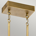 Люстра подвесная прямоугольная цвета латунь Kichler варинант исполнения - 3 | Loft Concept в Самаре