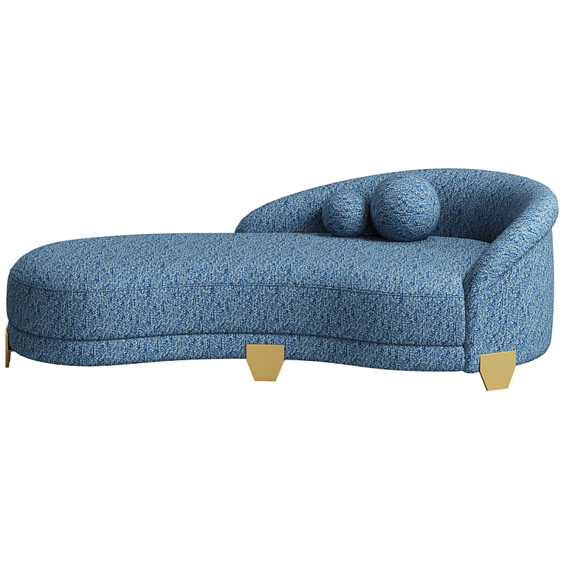 Дизайнерский диван Jasper Sofa Синий Латунь Дизайнерский диван Jasper Sofa Синий Латунь в Самаре | Loft Concept