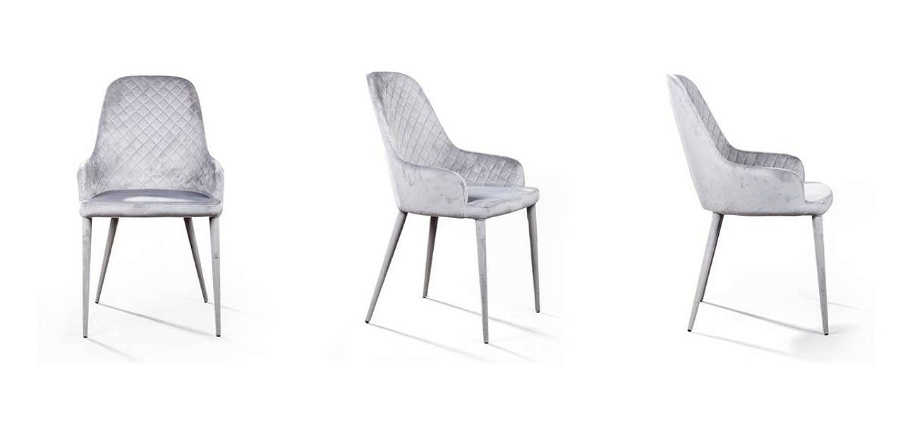 Стул Douglas Rhombus Chair Серый Велюр Стул Douglas Rhombus Chair Серый Велюр - Loft-Concept в Самаре