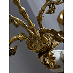 Подсвечник белый Попугай из фарфора с бронзовыми элементами Eden Garden варинант исполнения - 8 | Loft Concept в Самаре