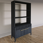 Стеллаж Primo с ящиками Черный дуб  варинант исполнения - 2 | Loft Concept в Самаре