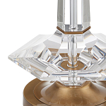 Настольная лампа с прозрачным корпусом и фактурным абажуром Charm and Luxury варинант исполнения - 1 | Loft Concept в Самаре