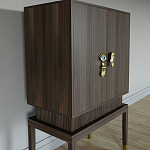 Кабинетный шкаф Elsa Dreams Walnut с 2-мя ящиками варинант исполнения - 5 | Loft Concept в Самаре