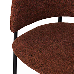 Стул полукруглый мягкий с буклированной обивкой Chair with Boucle Upholstery варинант исполнения - 8 | Loft Concept в Самаре