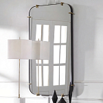 Зеркало настенное в черной металлической раме Mirror Cardinal варинант исполнения - 5 | Loft Concept в Самаре