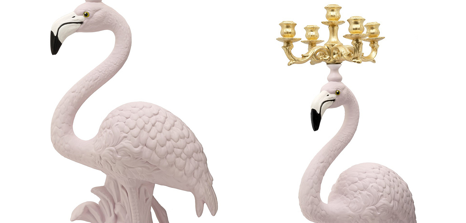 Подсвечник Candleholder Flamingo Bisc. Pink Gold Подсвечник Candleholder Flamingo Bisc. Pink Gold - Loft-Concept в Самаре